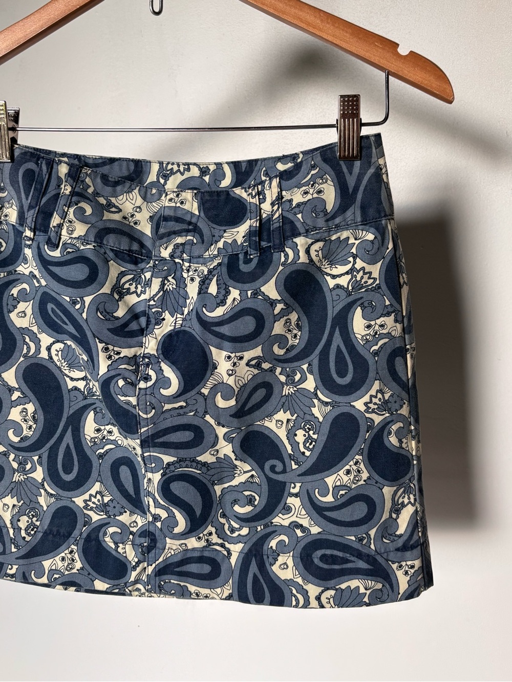 Authentic Y2K GAP Paisley Drop Waist Mini Skirt Vintage